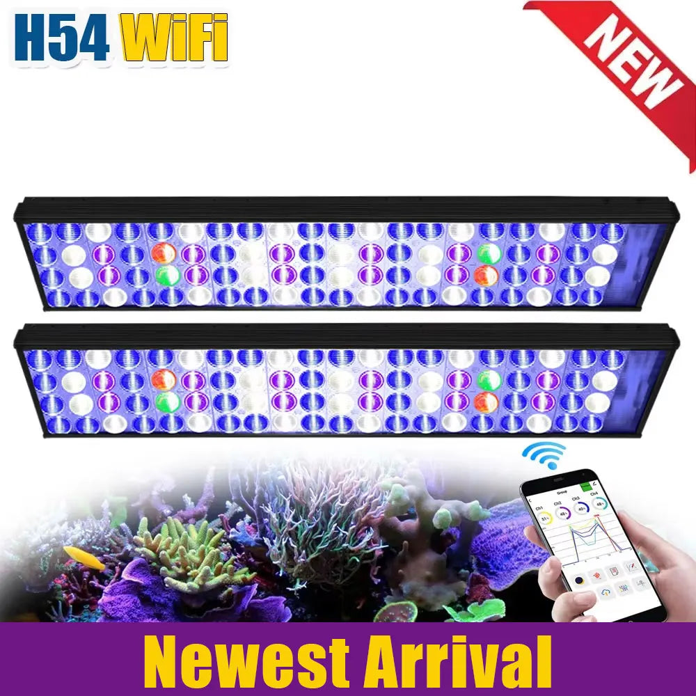 PopBloom WiFi Reef Aquarium LED Light For Coral Tanks