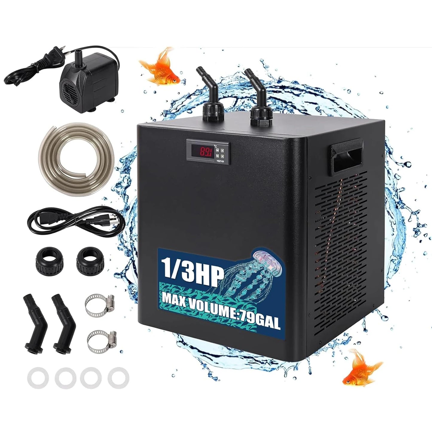 Aquarium Chiller 0.1 0.33 0.5 HP Water Cooling System