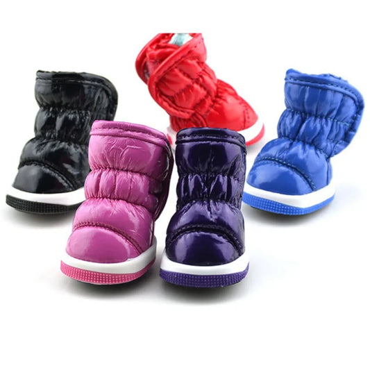 Waterproof Winter Dog Shoes Four Pack Yorkie