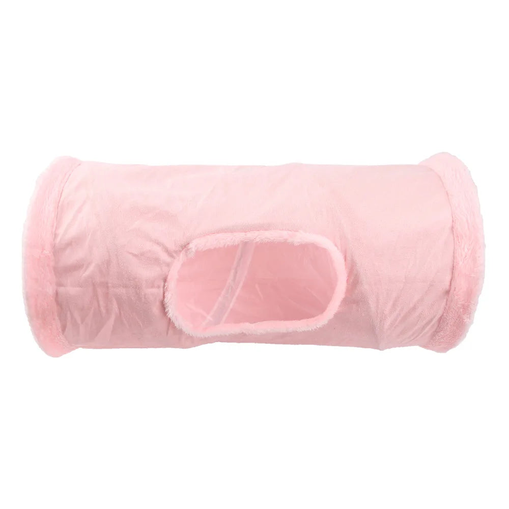 Collapsible Cat Suede Tunnel Multiway Hide Toy for Pets