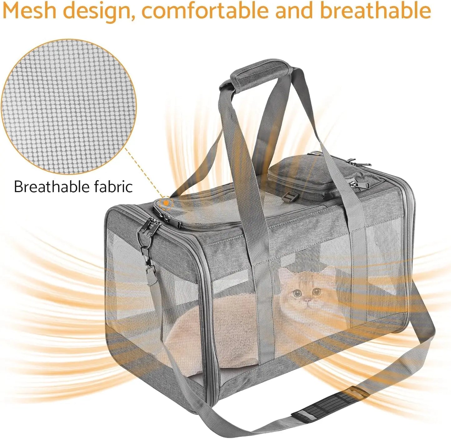 Breed Airline Approved Pet Carrier For Cats And Dogs