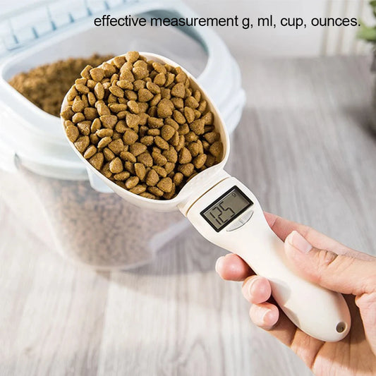 Hign-concerned Digital Pet Food Measuring Scoop Electronic Spoon Scale With LED Display