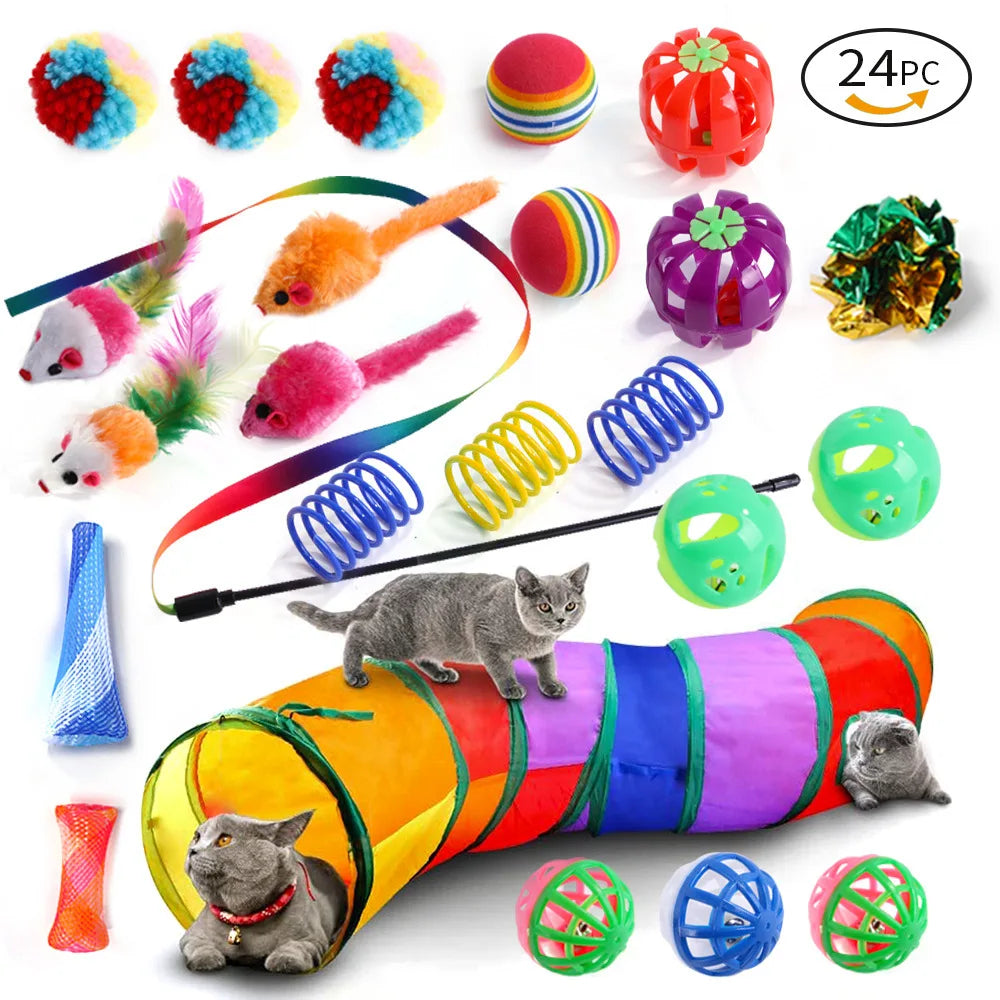 DualPet Kitten Toys Variety 20 Piece Cat Toy Set For Cats