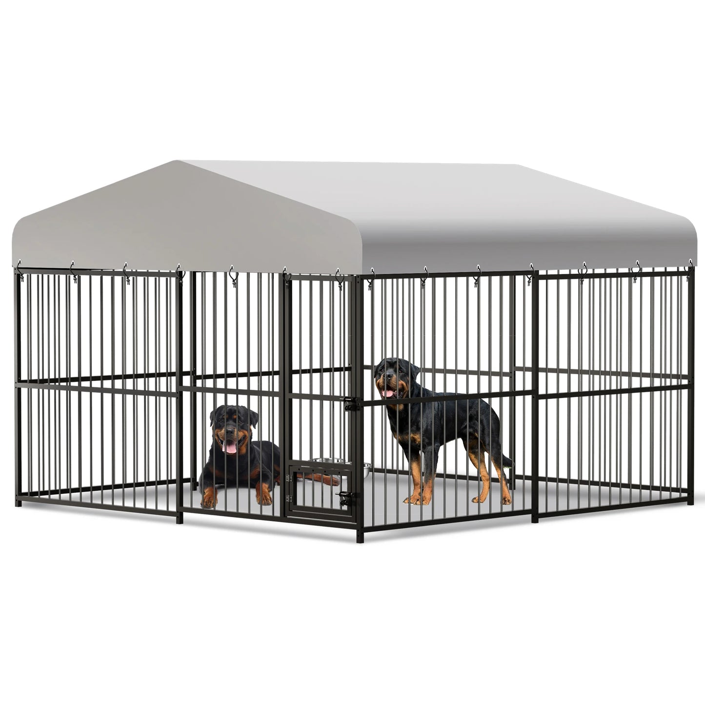 Large Outdoor Dog Kennel Heavy Duty With Roof And Locks