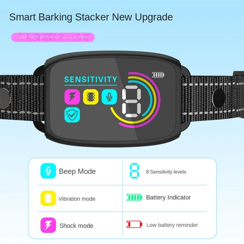 LISMD Dog Training Collar Anti Barking Stop Device Waterproof