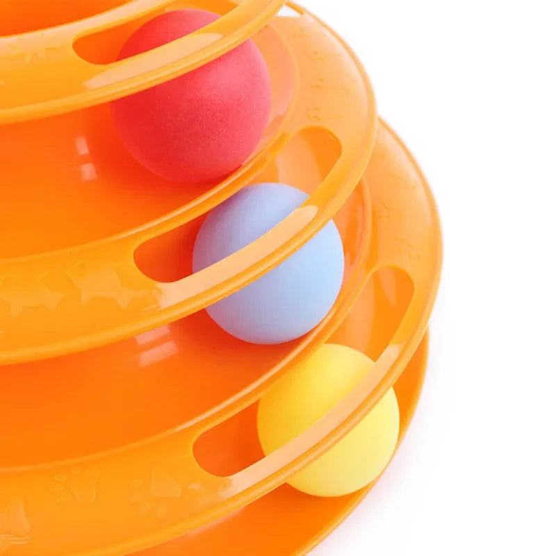 Three Levels Cat Intelligence Toy Puzzle Amusement Tower
