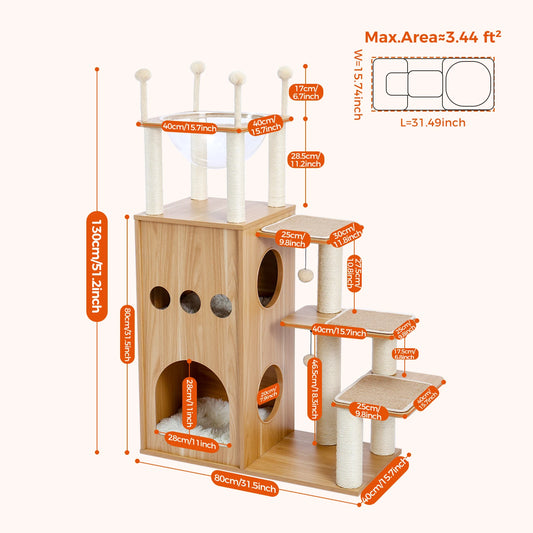 PAWZ Road Multi Level Cat Tree Indoor Tower