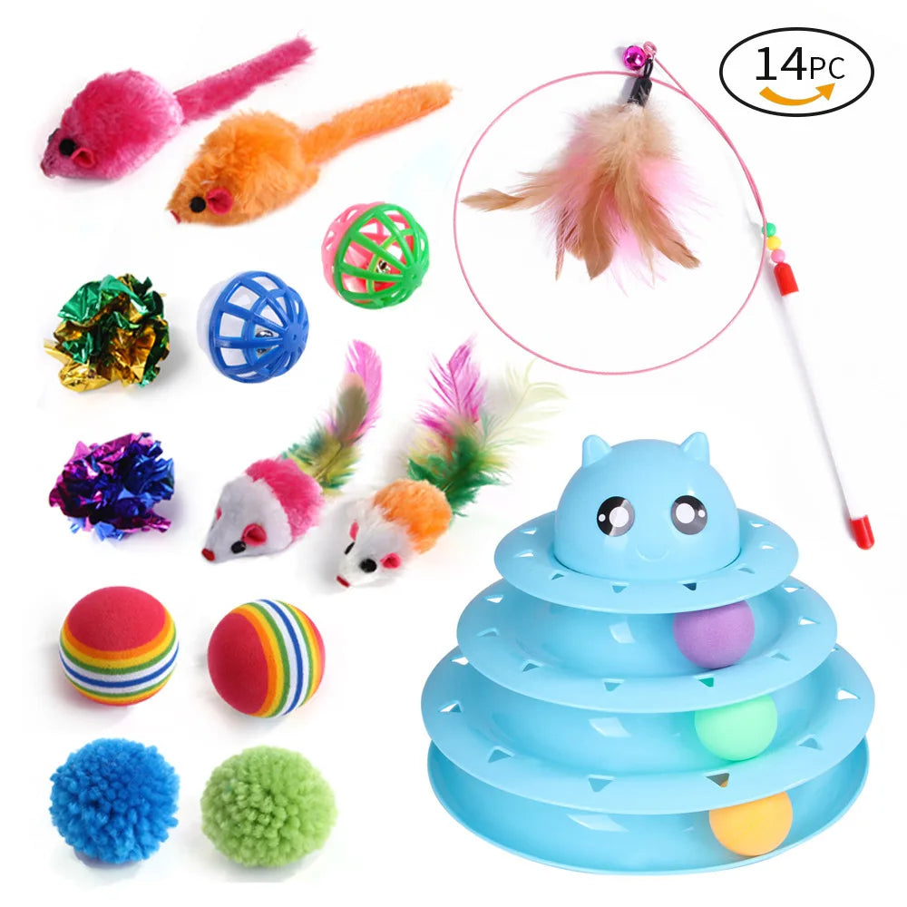 DualPet Kitten Toys Variety 20 Piece Cat Toy Set For Cats