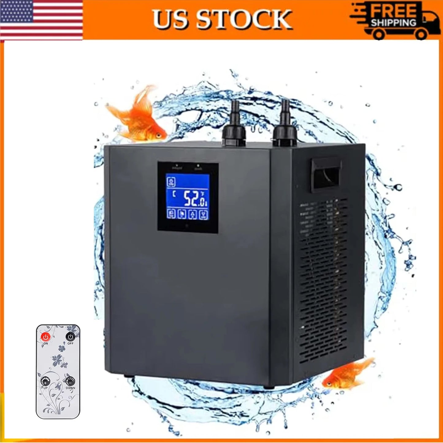Aquarium Chiller 1/3HP for Up to 79GAL Fish Tanks