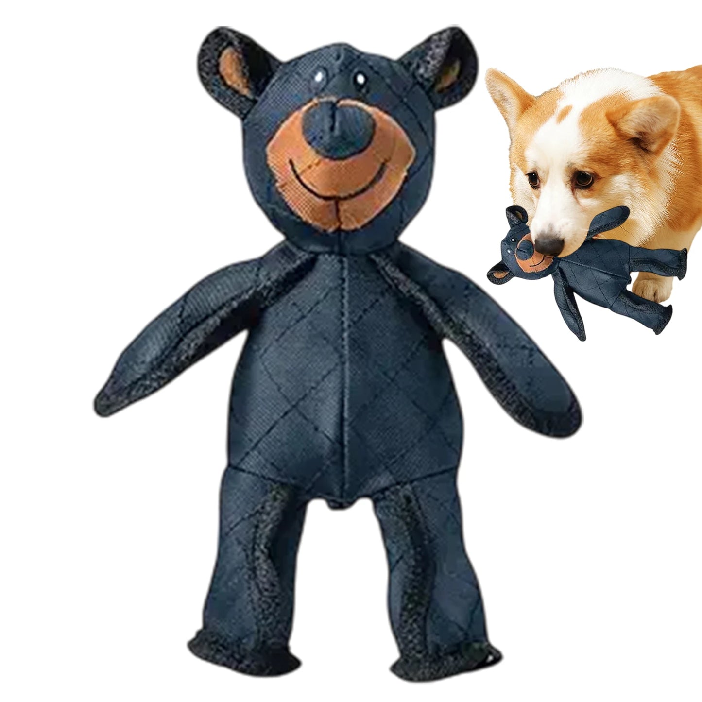 Unbreakable Squeaky Plush Bear Dog Toy For Chewing