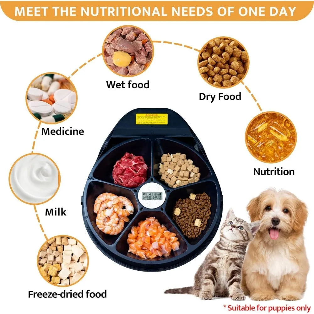UBPET Cat Wet Food Automatic Feeder With Cooling And Timer