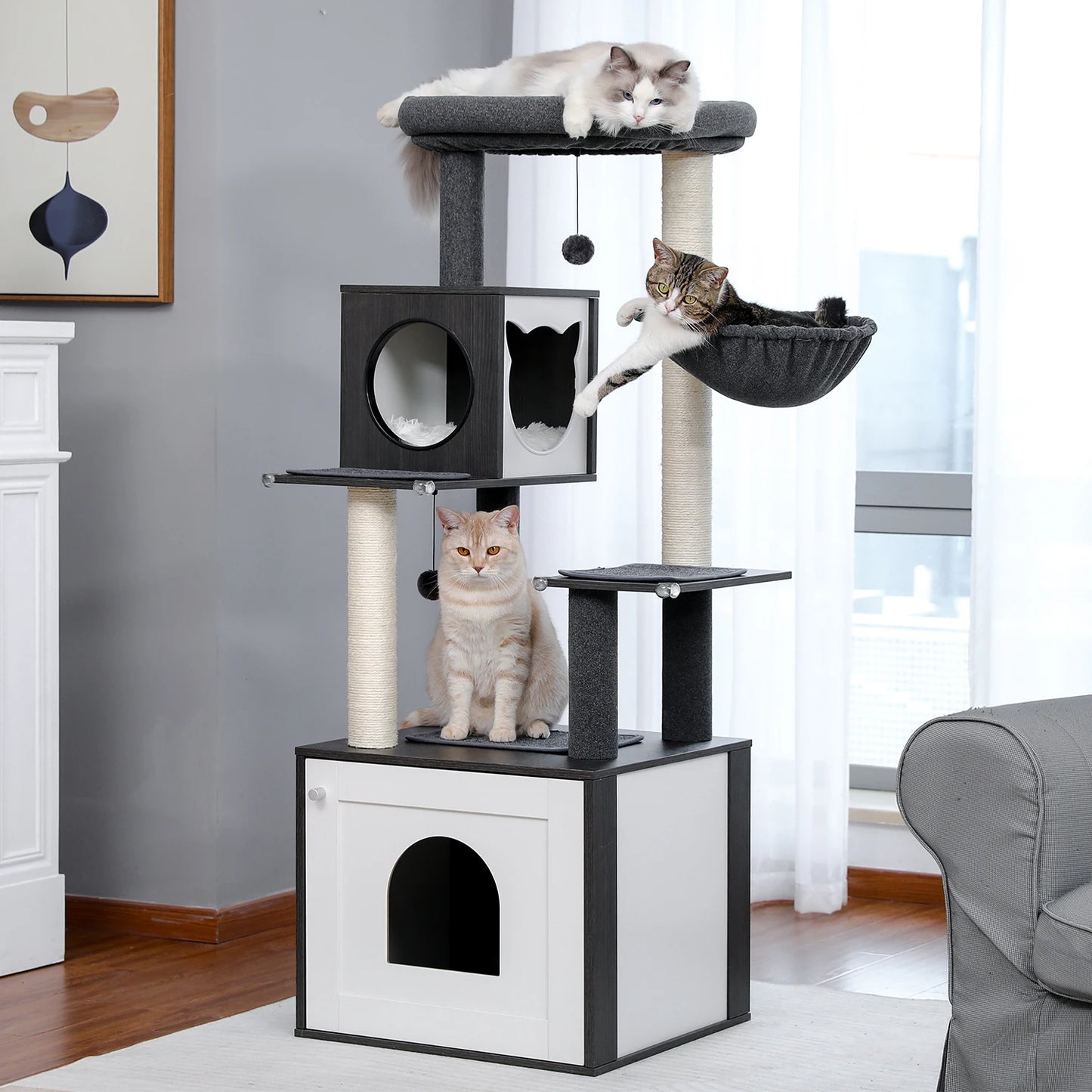 PAWZ Road Multi Level Cat Tree Indoor Tower