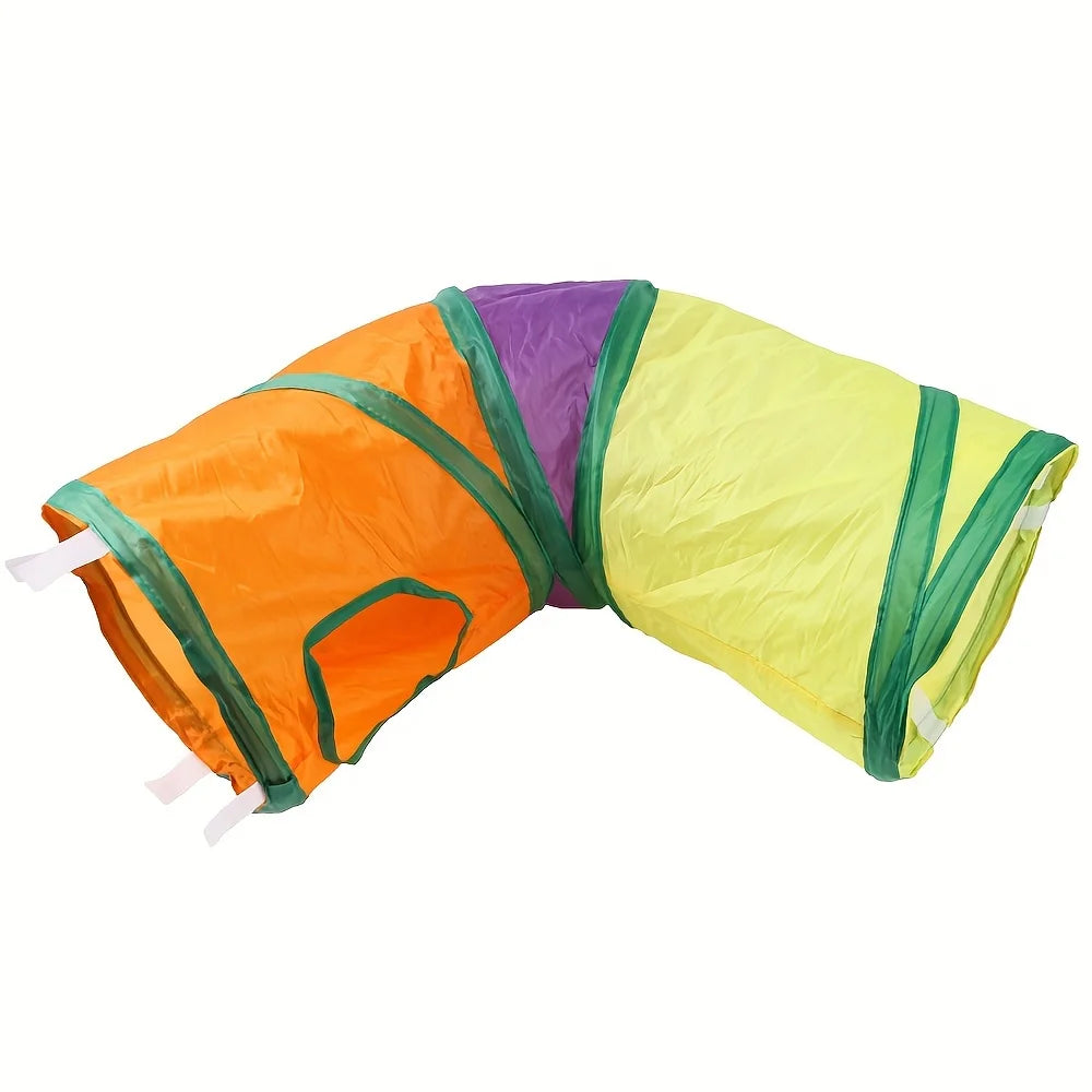 CN Zhejiang Premium Cat Tunnels Pack Four Durable Suede