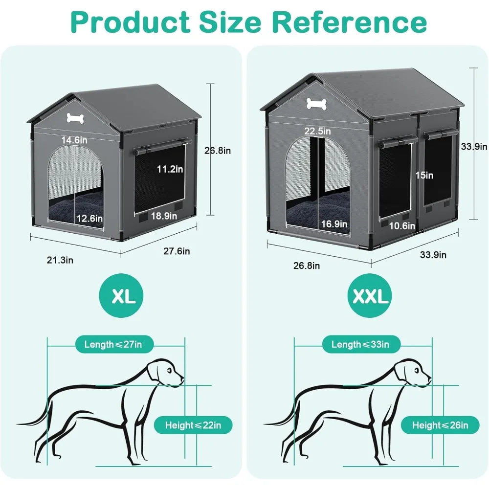 Indoor Dog House Kennel Bed Mat Cushion Winter Warm