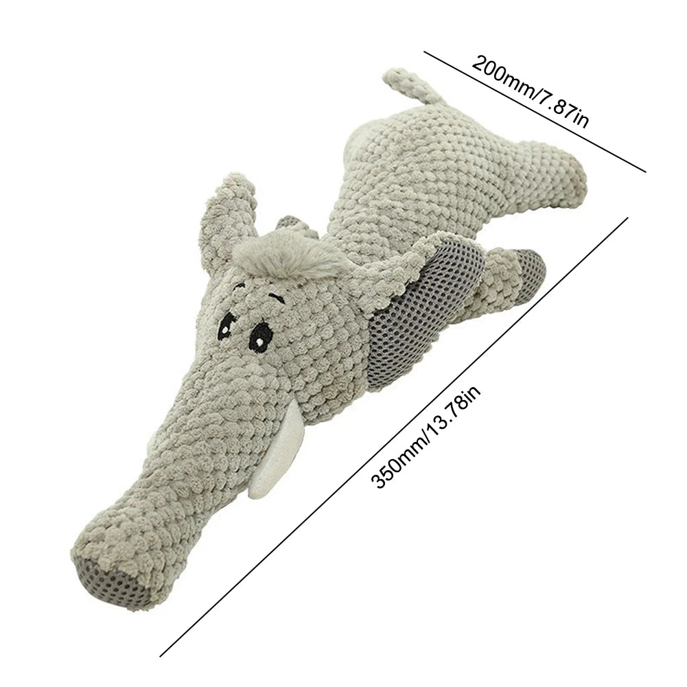 Cute Plush Dog Toy Squeak Squeaky Cartoon Puppy Chew Toy