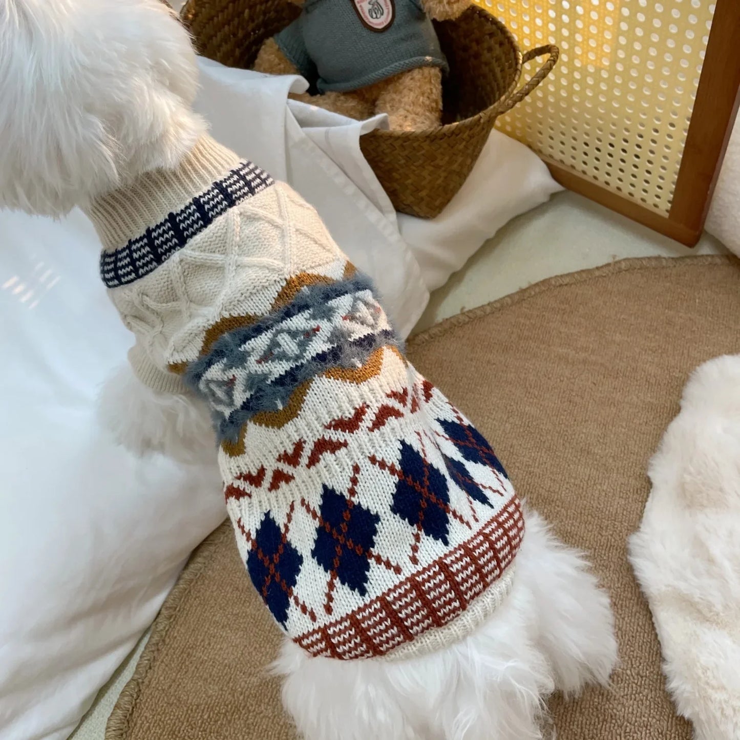 Autumn Winter Knitted Sweater for Small Dogs and Cats
