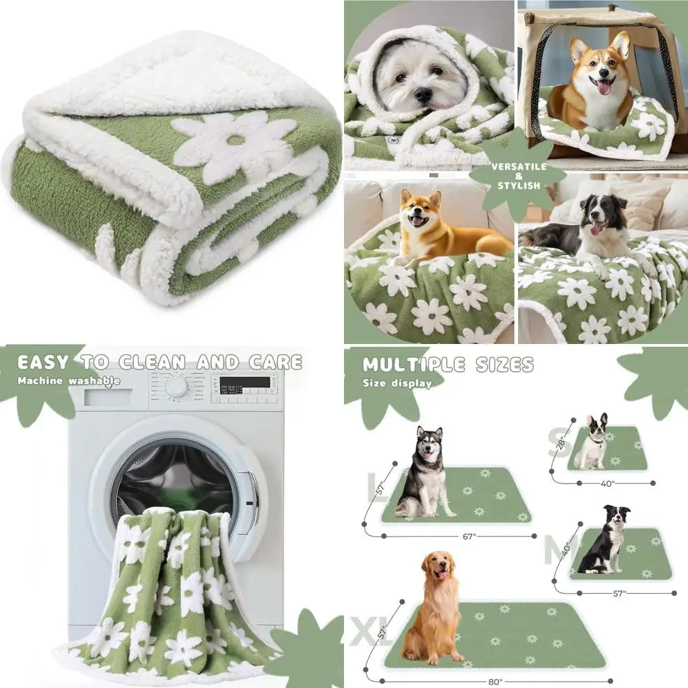 Waterproof Fleece Dog Blanket Washable