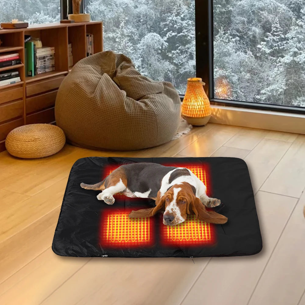 APWIKOGERCN USB Heated Pet Warmer Mat For Dogs Cats