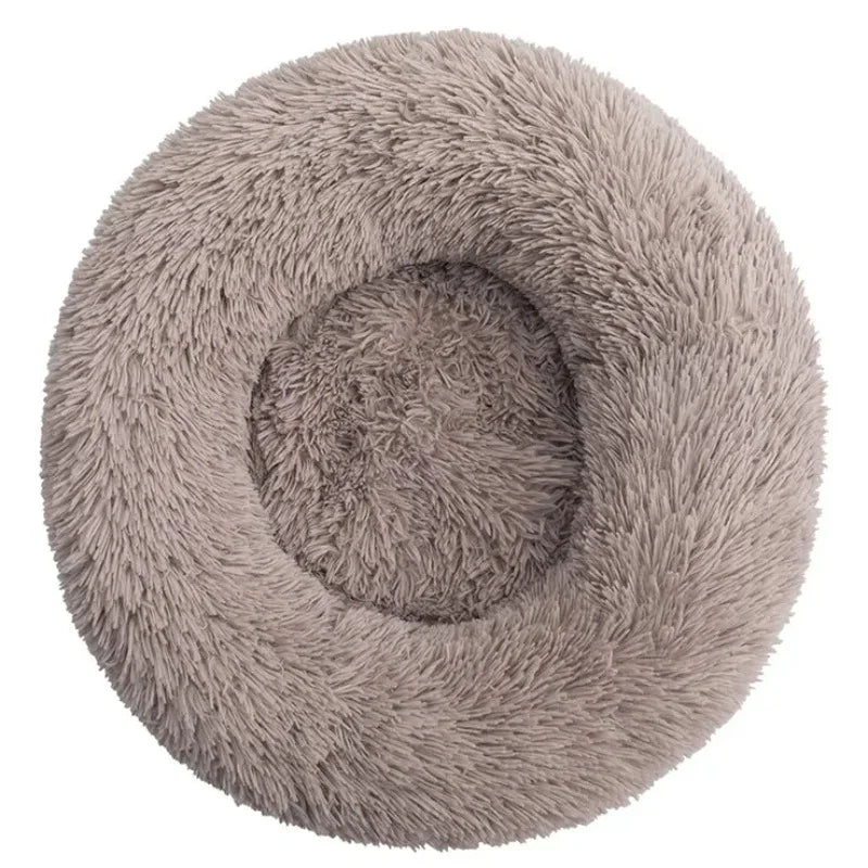 NONECN Round Plush Pet Bed Fleece Dog Cat Cozy Bed