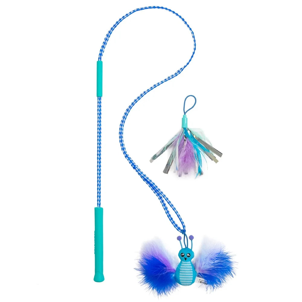 Fujian Tail Teaser Cat Wand Interactive Feather Toy For Cats