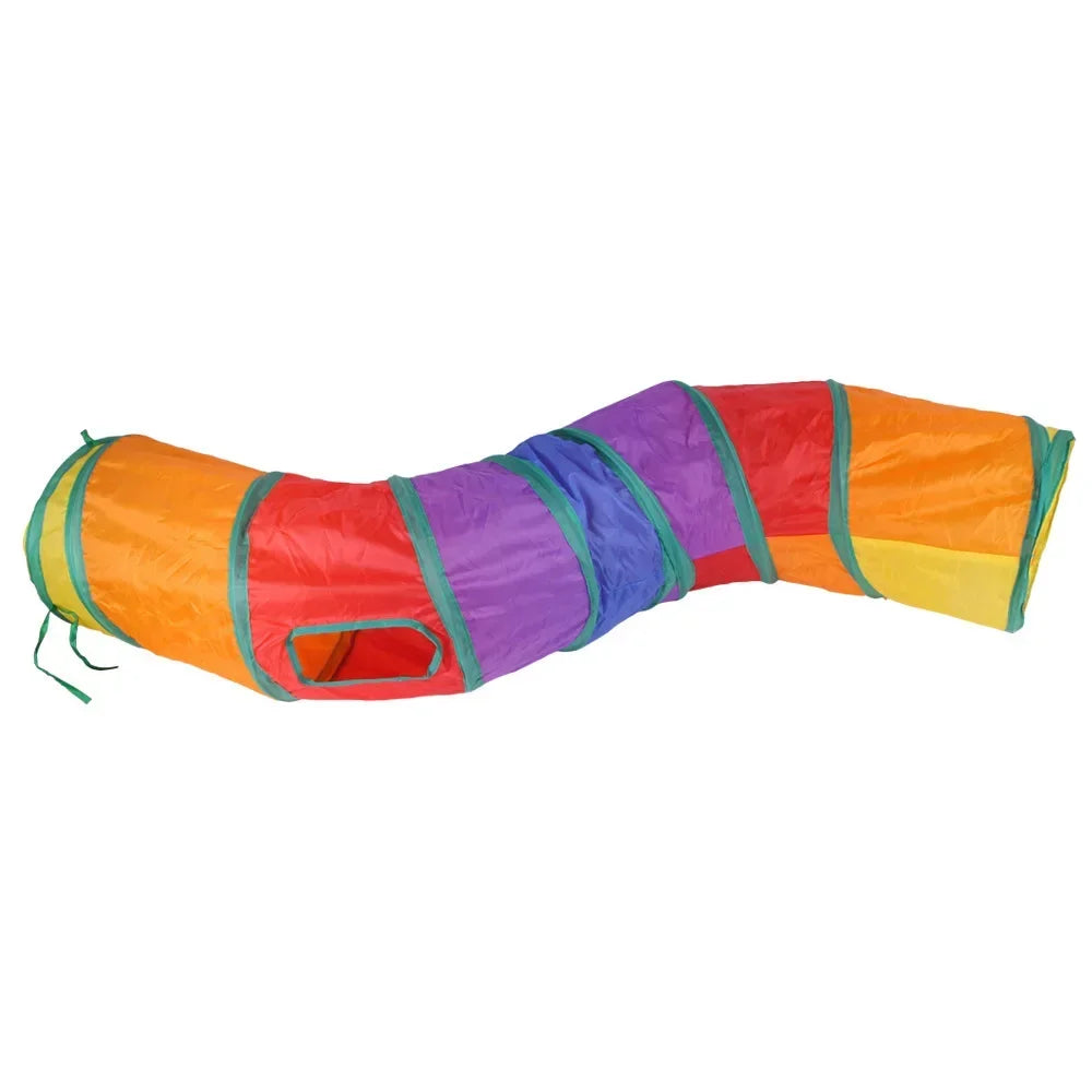Foldable Cat Tunnel Toy for Indoor Play Breathable