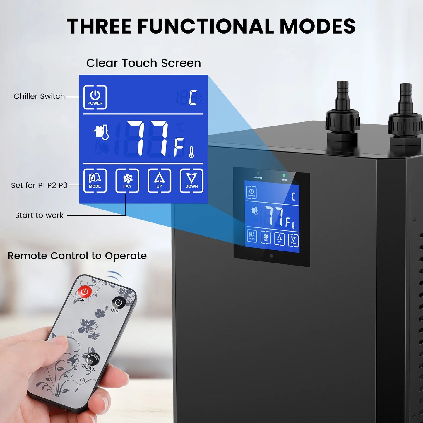 Aquarium Chiller 79 Gal One Third HP For Hydroponics Fish