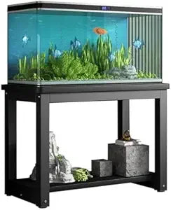 High Concerned Fish Tank Stand With Non Slip Mats LivingRoomDisplayCabinetWithShelves