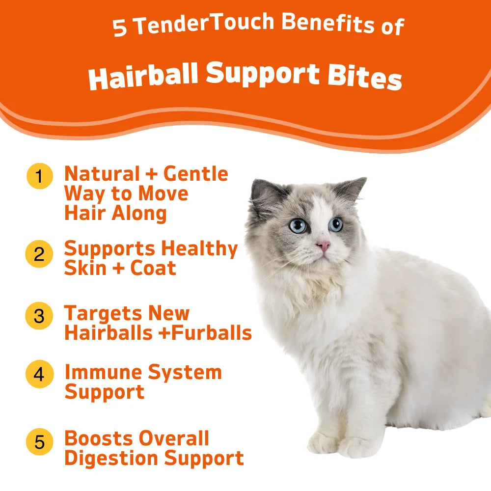 TenderTouch Cat Hairball Support Chews 120 Count 180g