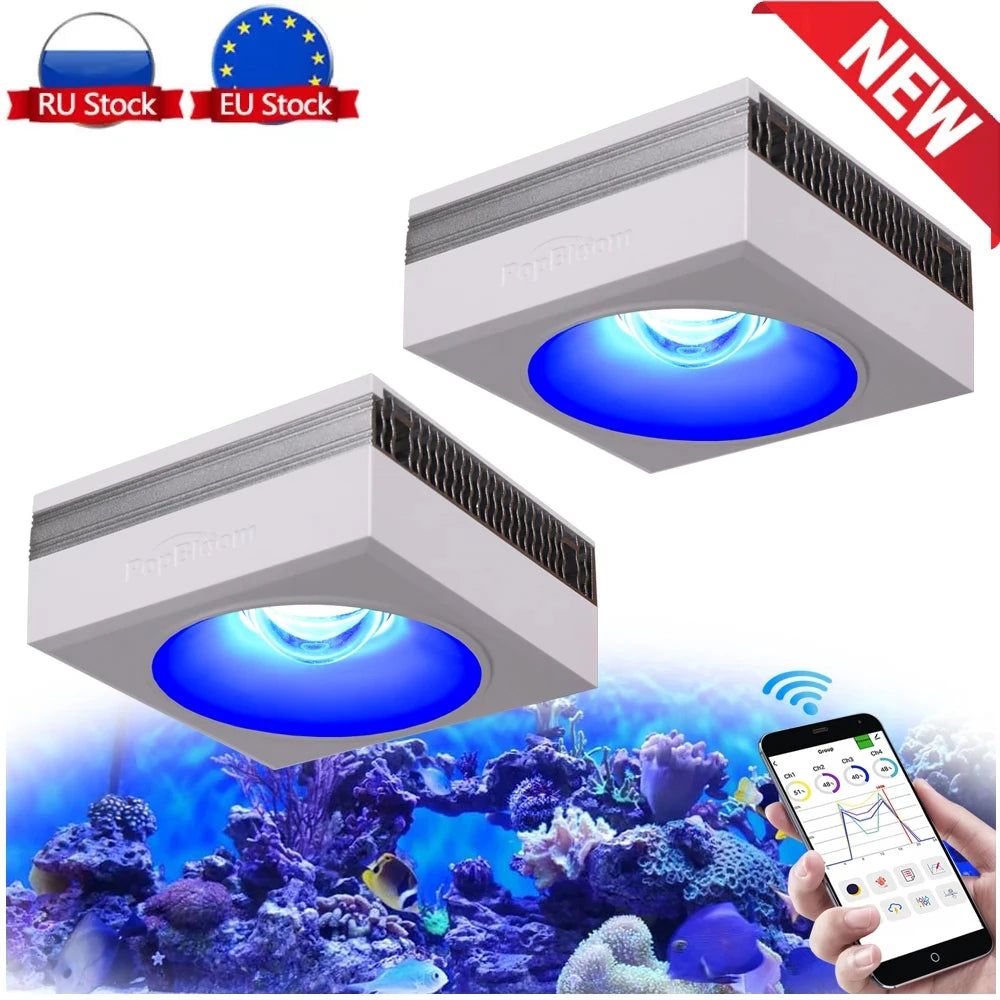 PopBloom RL90 WiFi 100W LED Light For Coral Reef Aquariums