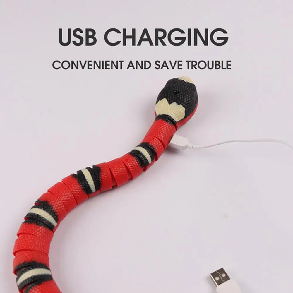 Snake Cat Toy Rechargeable Interactive Cat Toy Obstacle
