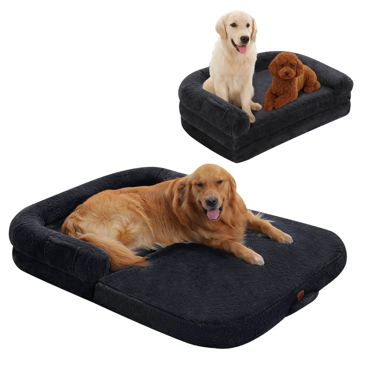 PAWZ Road Foldable Dog Bed Plush Washable Sofa for Dogs