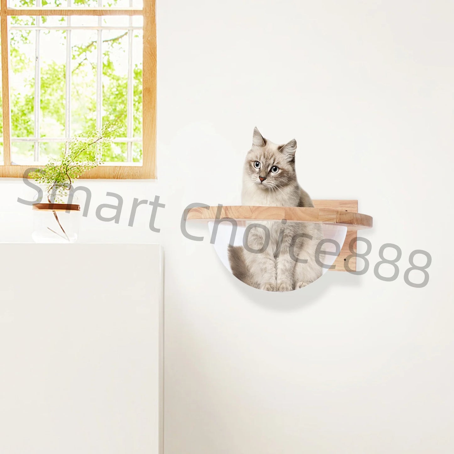 Transparent Cat Space Capsule Bed for Small Pets