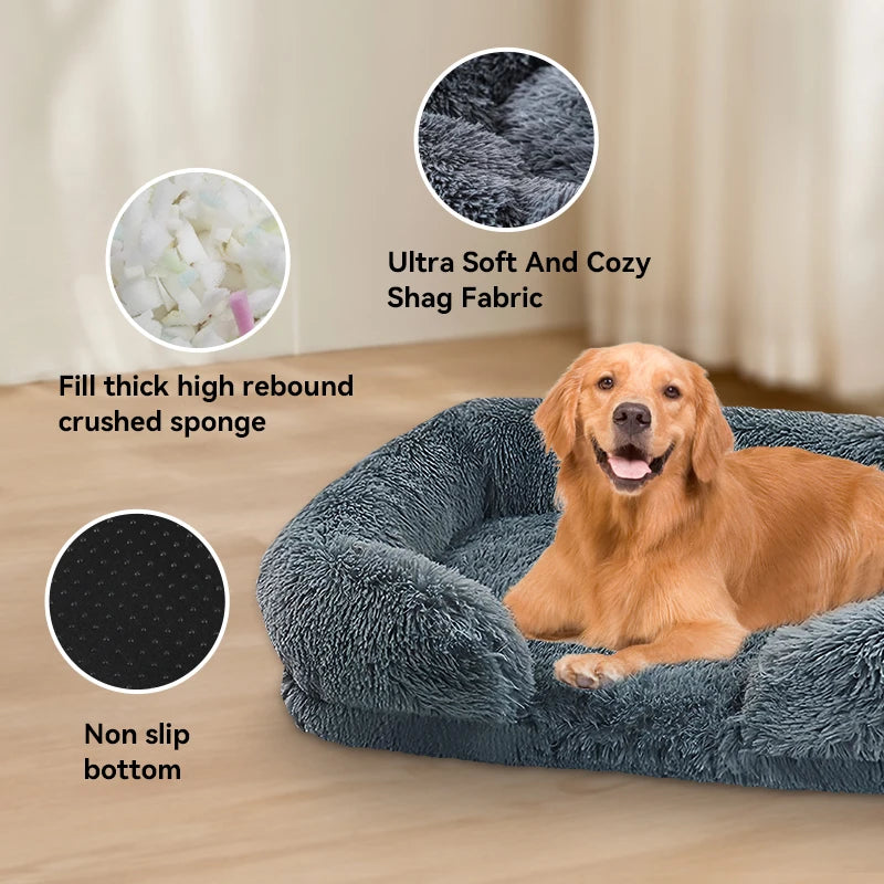 Jiangsu Thickened Orthopedic Egg Sponge Dog Bed With Washable Plush Cover