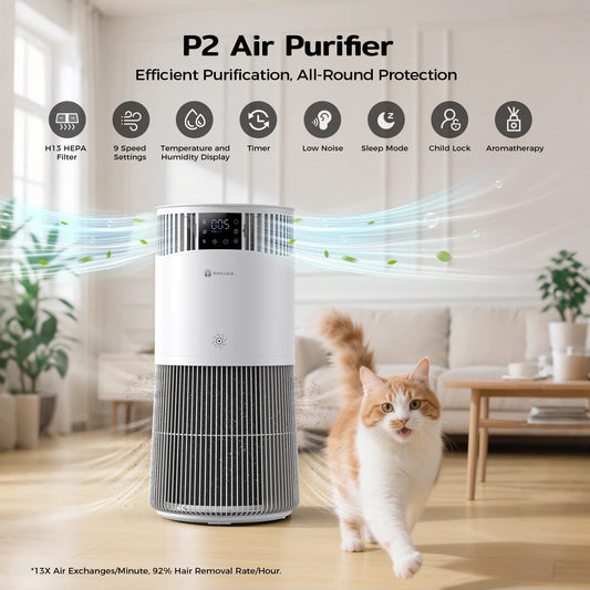 Amicura P2 Pet Air Purifier 843m3h 450 CADR Odour Neutralisation
