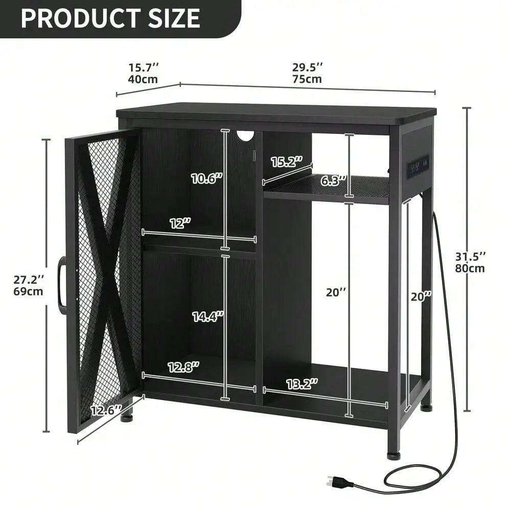 Metal Aquarium Stand Storage Cabinet For 20 To 29 Gallon