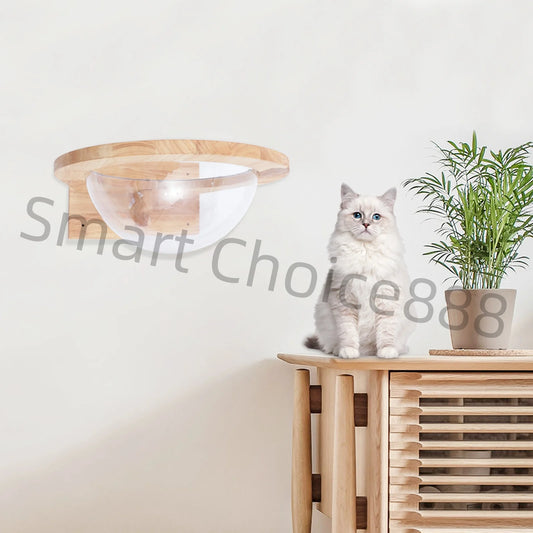 Transparent Cat Space Capsule Bed for Small Pets