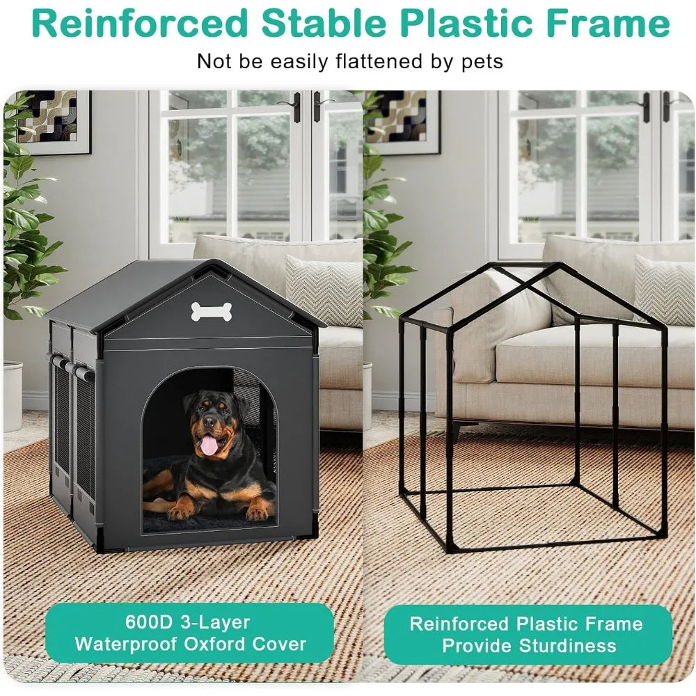 Indoor Dog House Kennel Bed Mat Cushion Winter Warm
