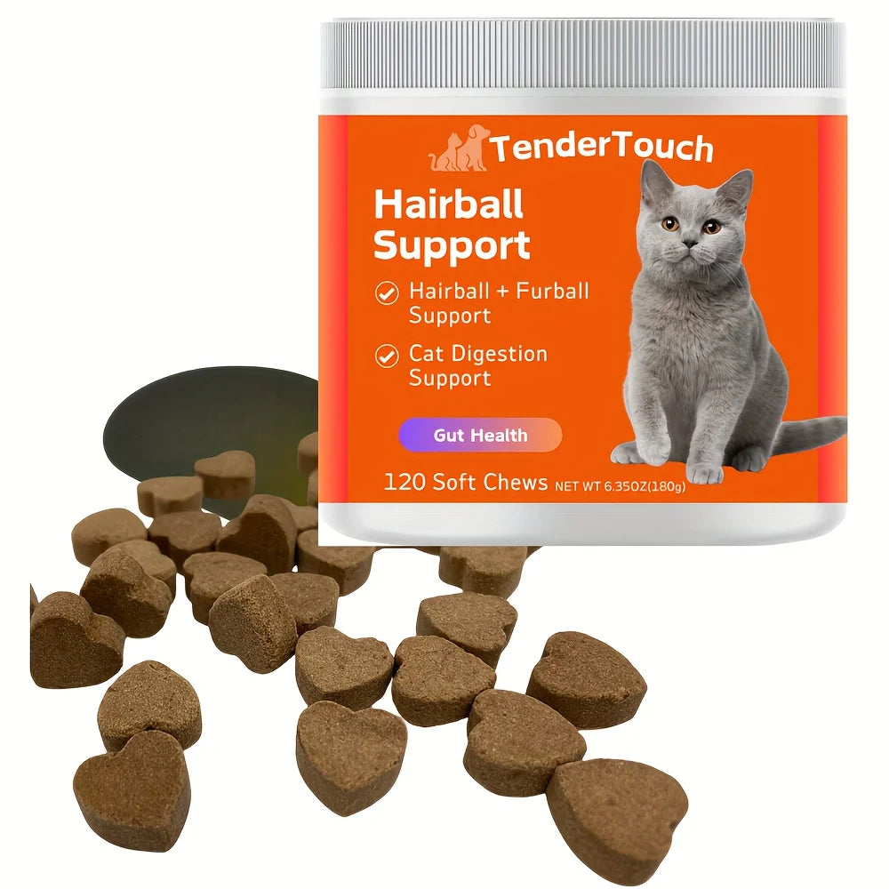 TenderTouch Cat Hairball Support Chews 120 Count 180g