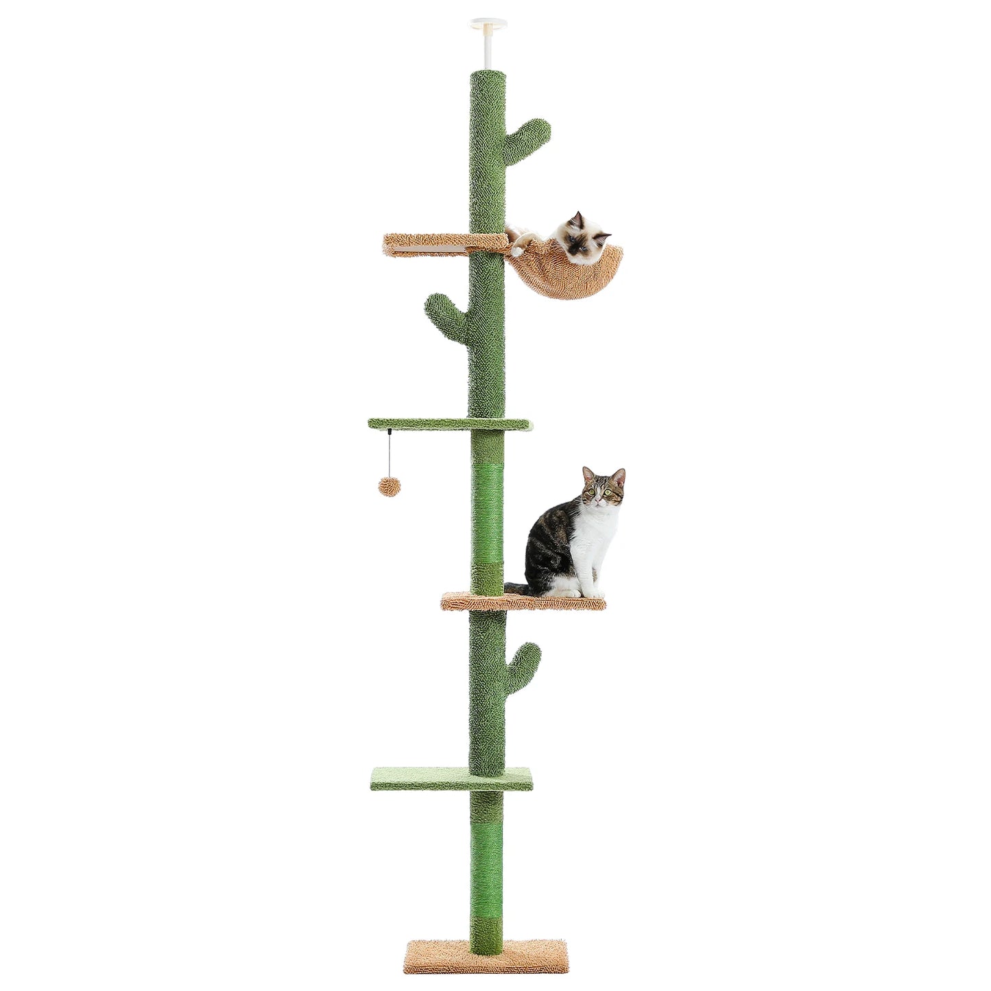 Cactus Cat Tree Five Tier Climbing Tower Scratching Post