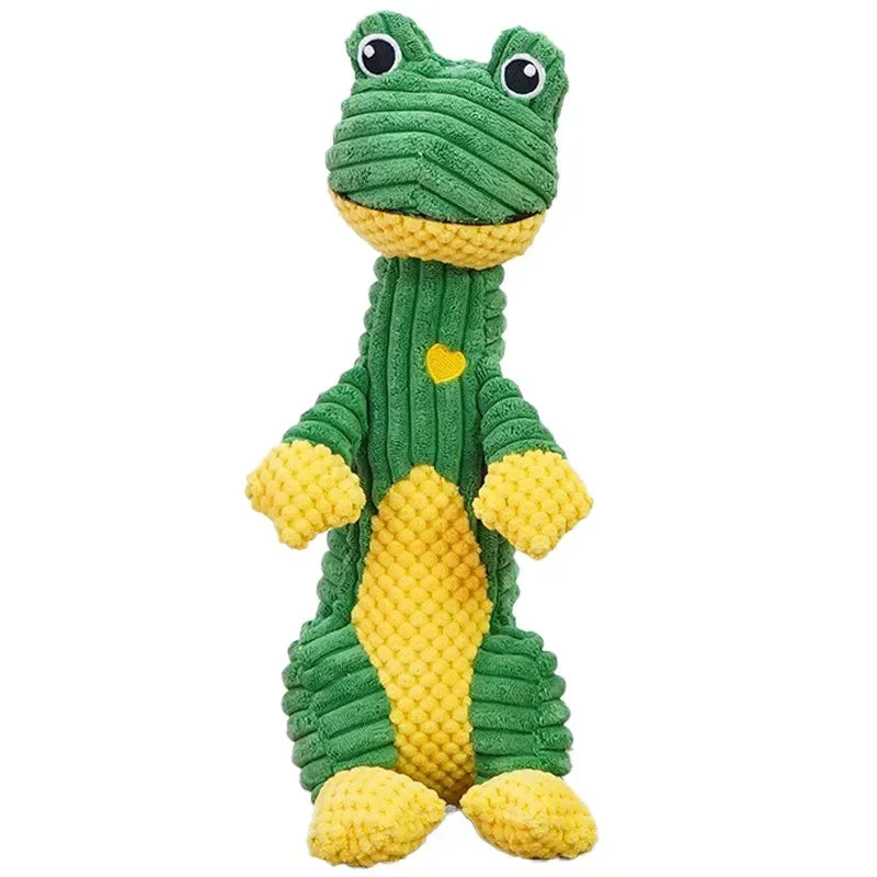 Hign-concerned Squeaky Plush Dog Toys Lion Dinosaur