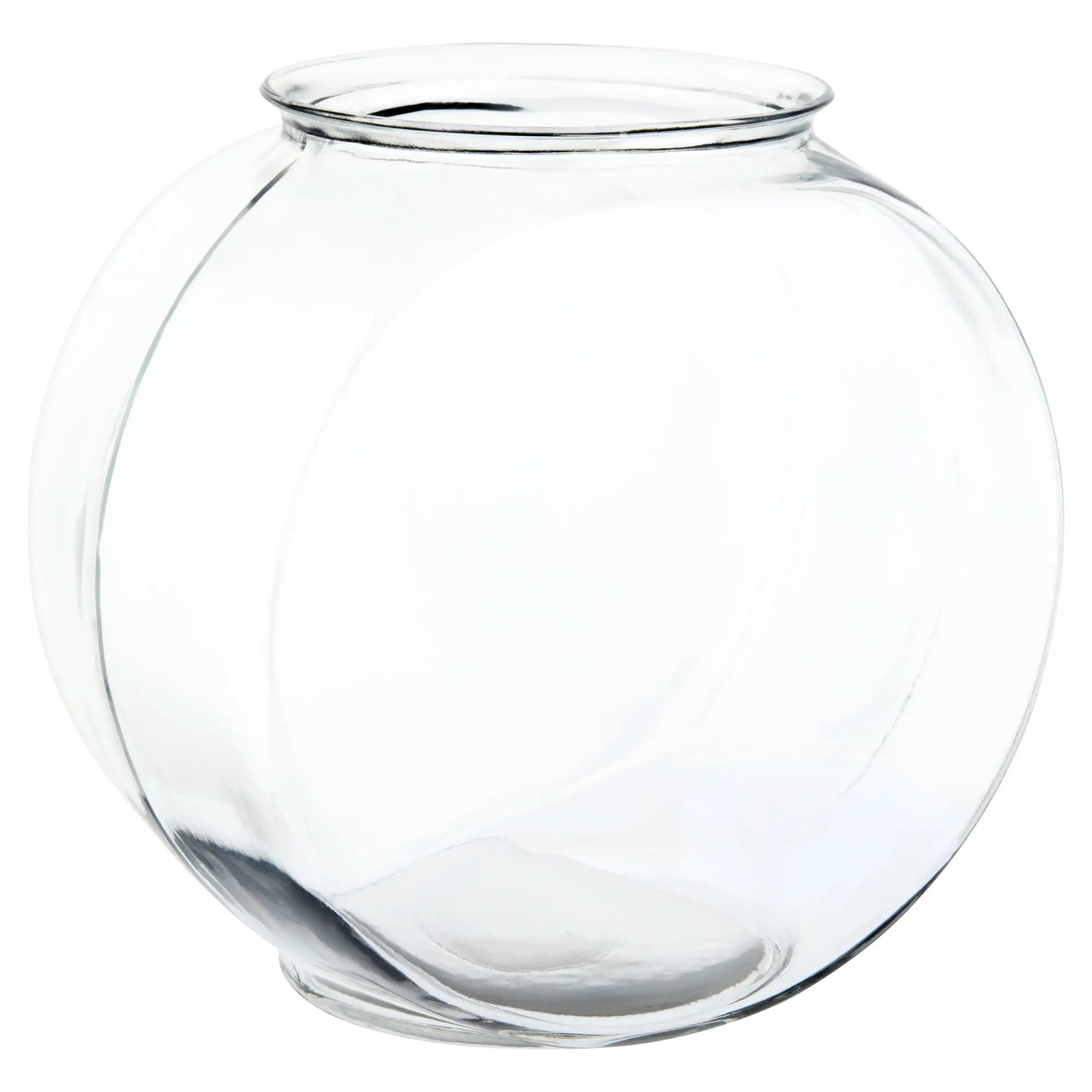 Clear Glass Betta Goldfish Fishbowl Aquarium Decor Display