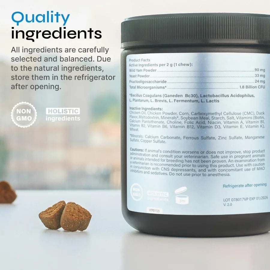 Probiotic Dogs Chews for Digestive and Immune Support
