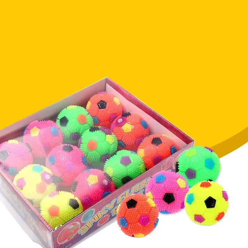 High-Concerned LED Ball Squeak Toy For Dogs With Dental Benefits