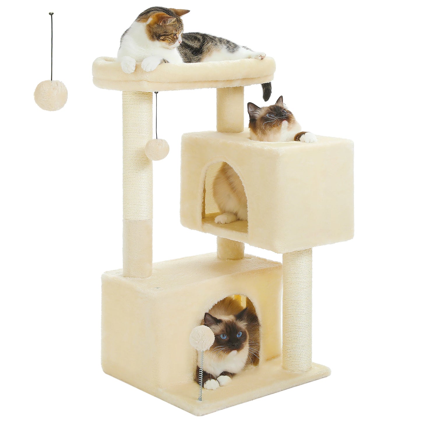PAWZ Road Cat Tree Tower With Top Perch Interactive Ball