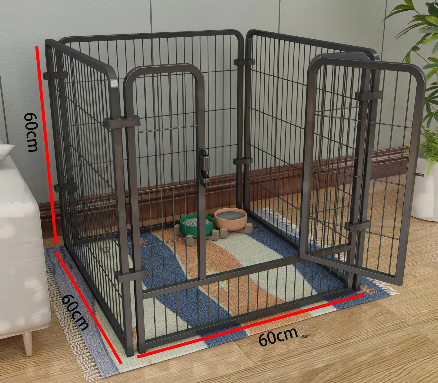 Foldable Dog Fence Playpen For Dogs Cats And Rabbits