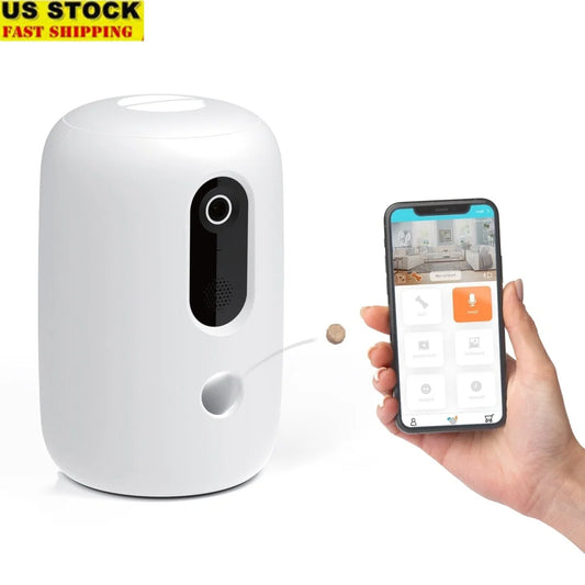App Enabled Automatic Pet Treat Dispenser With HD Camera