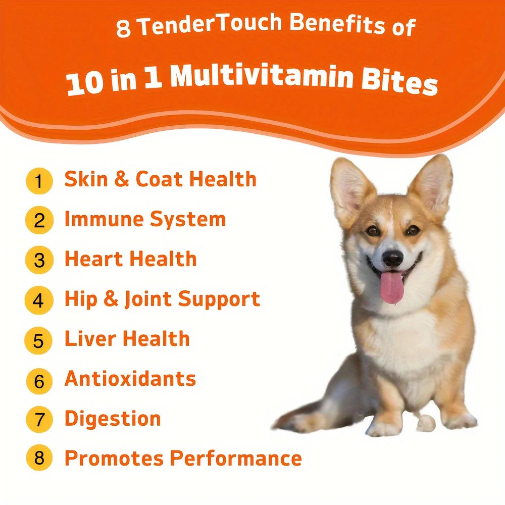 TenderTouch Multivitamin Dog Chews Grain Free 3 Pack 540g