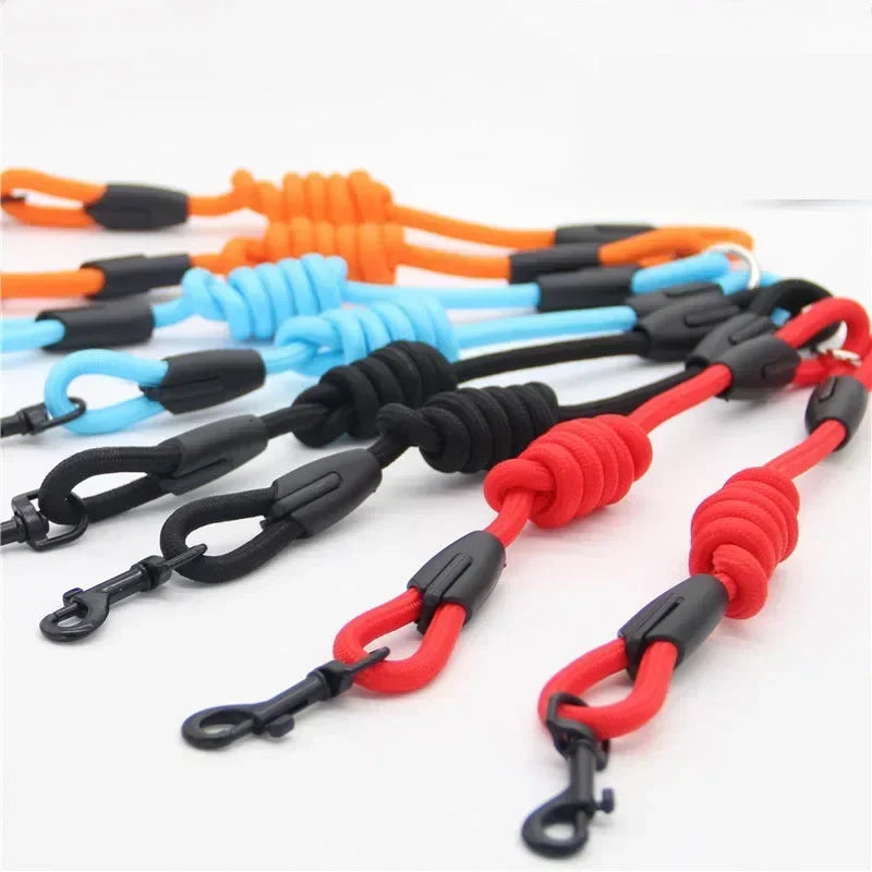 Double Dog Leash Coupler For Small Pets Nylon Black