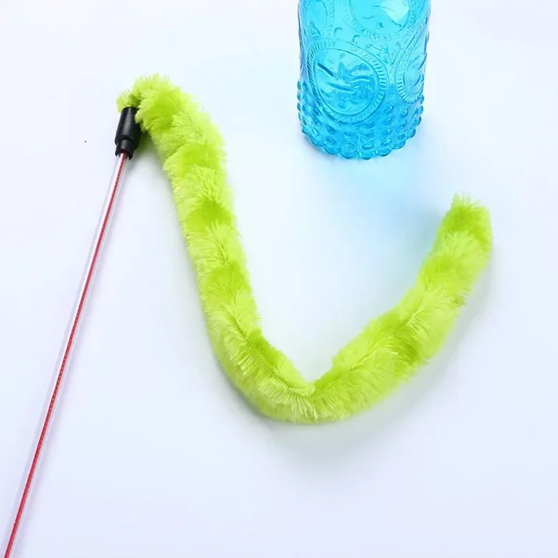 Funny Plush Cat Stick Feather Interactive Toy For Cats