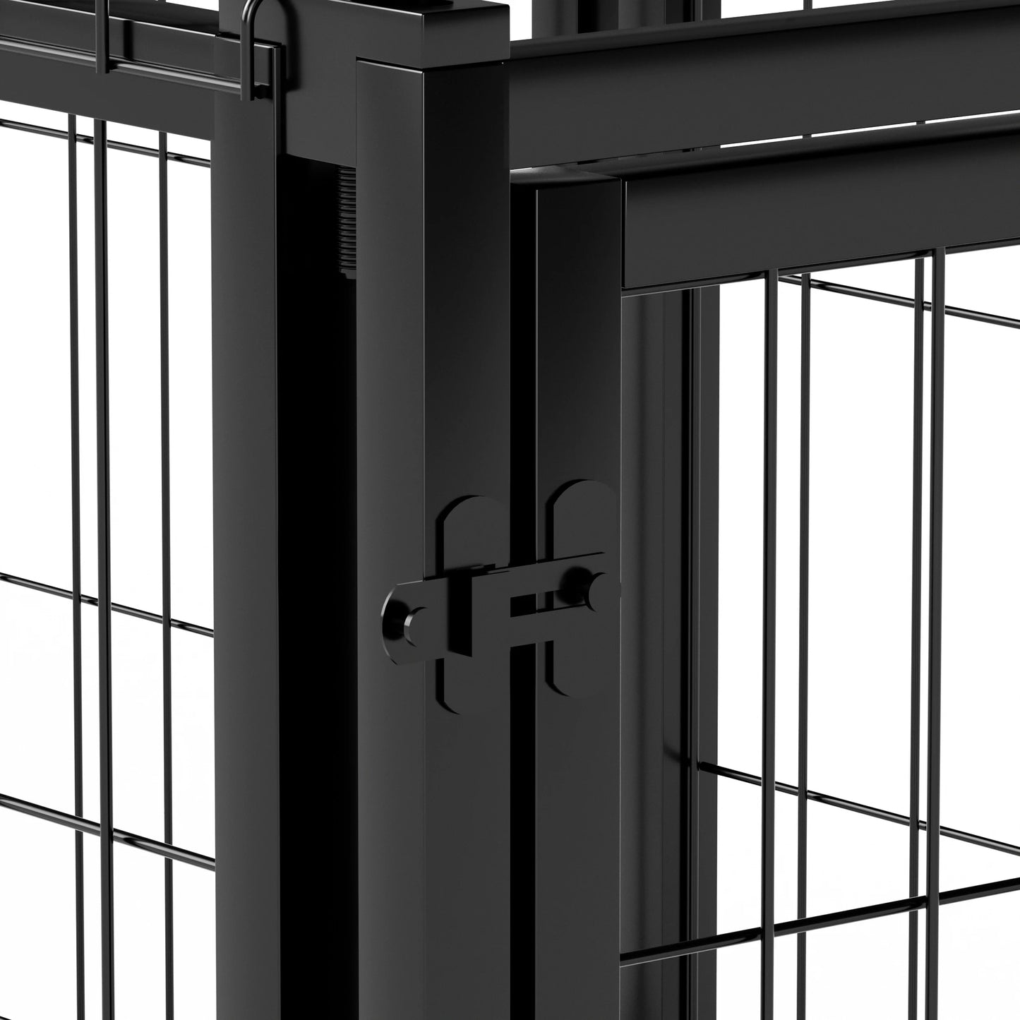 Sturdy Iron Dog Crate Kennel Indoor Top Pet Cage Home